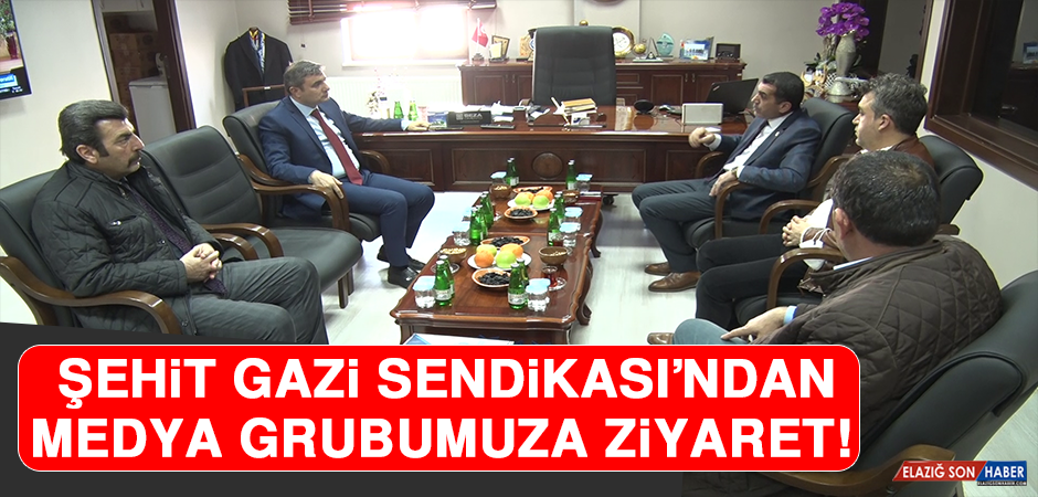 Şehit Gazi-Sen Sendikaları Genel Başkanı Tayyip Dalgın ve Elazığ il yönetimi medya grubumuzu ziyaret etti.